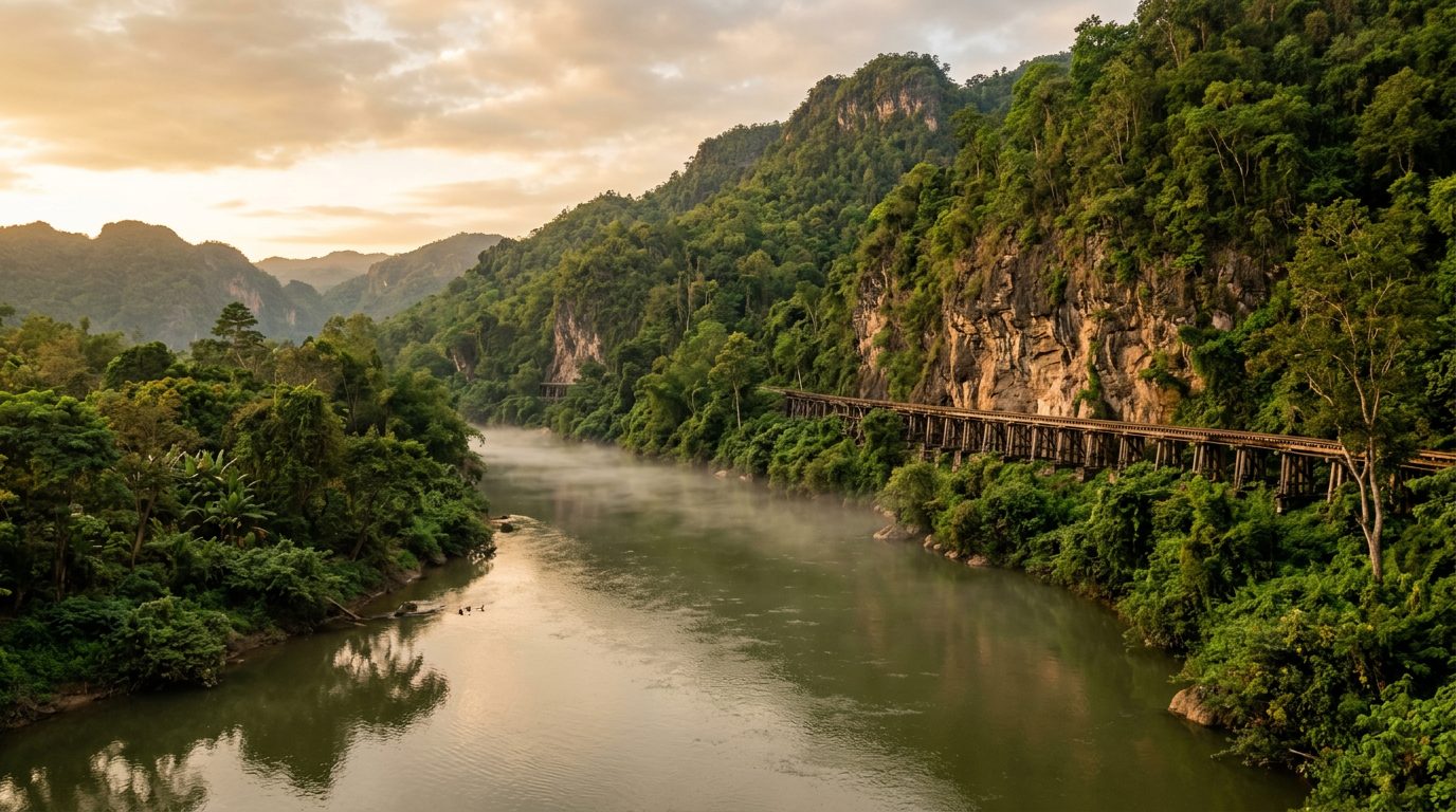 Kanchanaburi from Bangkok: Death Railway, Erawan Falls, and Where to Stay on the River Kwai